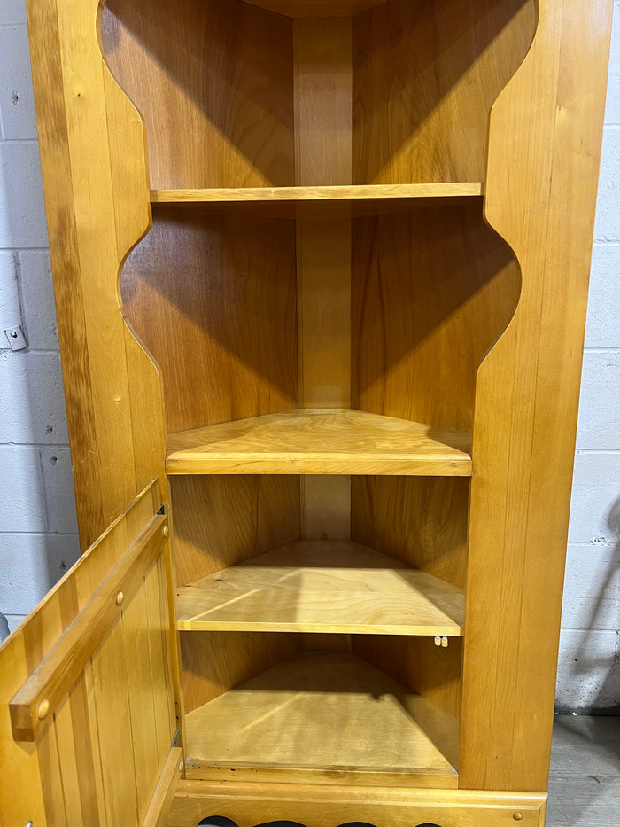 Pine Corner Cabinet