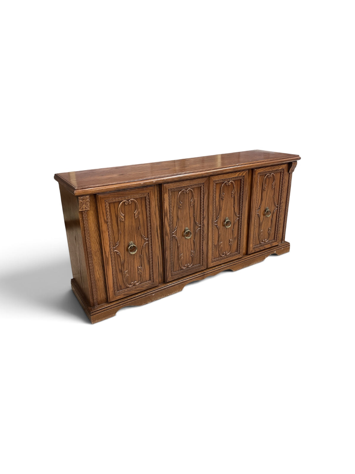 Medium Brown Wooden Sideboard Buffet