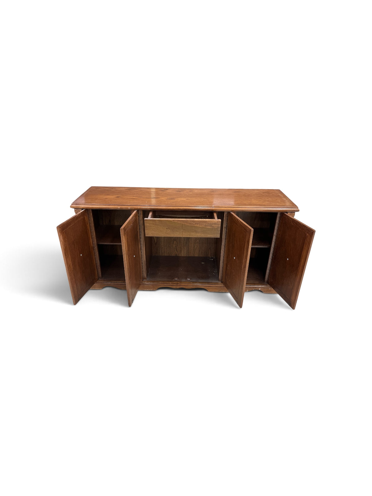 Medium Brown Wooden Sideboard Buffet