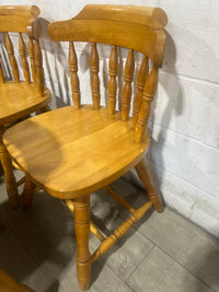 Pine Extendable Round Dining Set