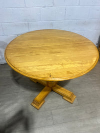 Pine Extendable Round Dining Set