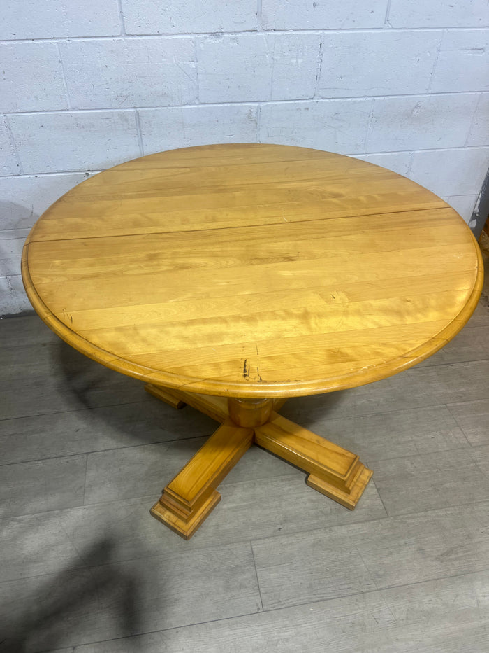 Pine Extendable Round Dining Set