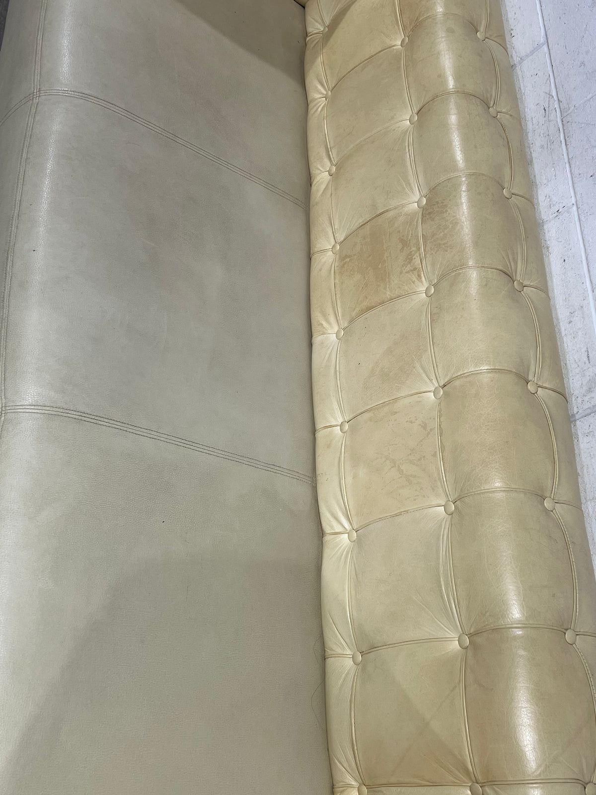 Noble Cream/Yellow 3-Seater Sofa