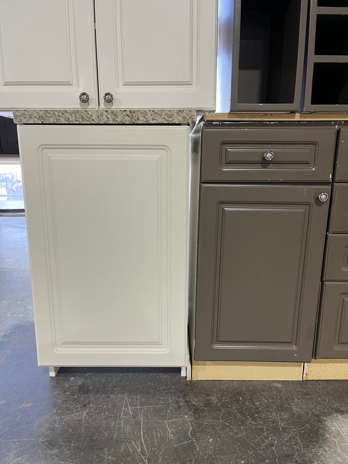 Set of Kitchen Cabinets (Grey + White)