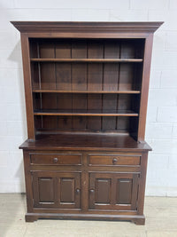 Bookcase Hutch - 2 Doors / 2 Drawers