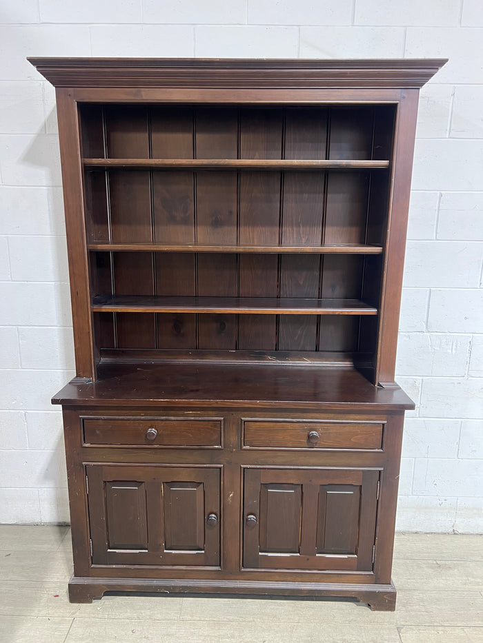 Bookcase Hutch - 2 Doors / 2 Drawers