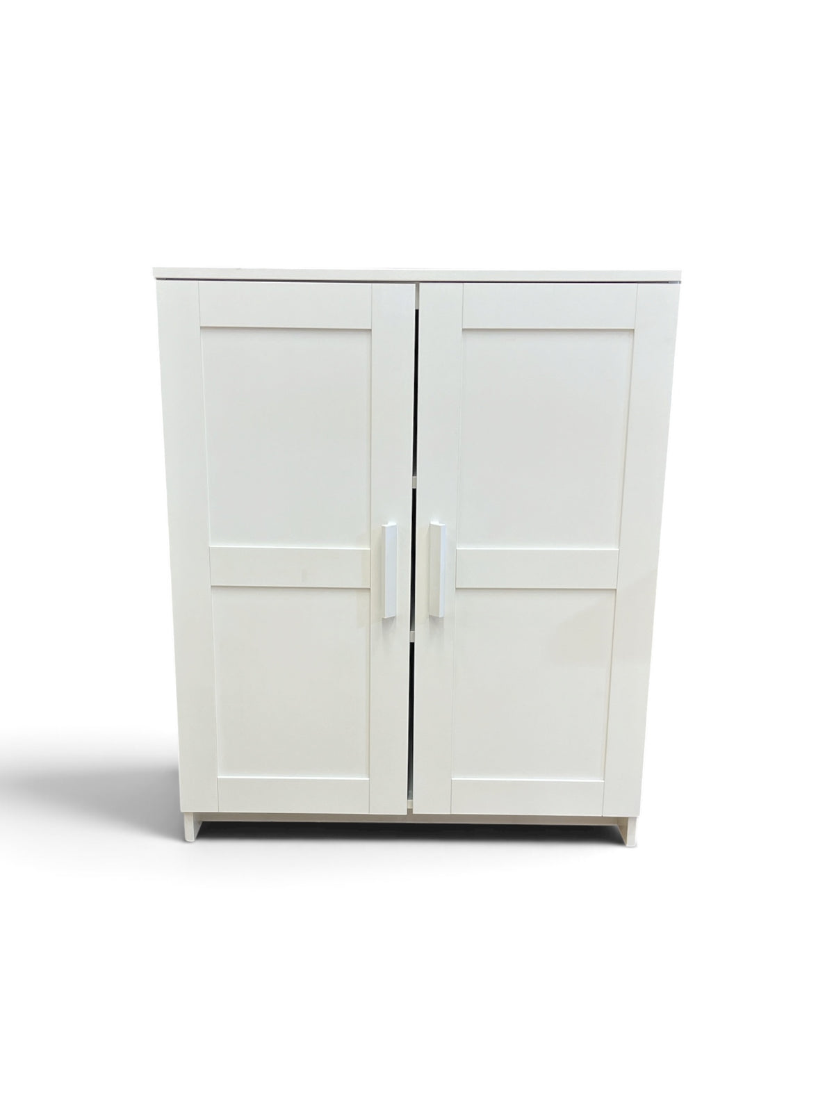 White Storage Cabinet with Shelving