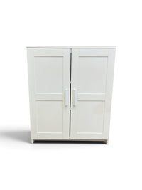White Storage Cabinet with Shelving