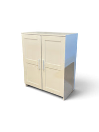 White Storage Cabinet with Shelving