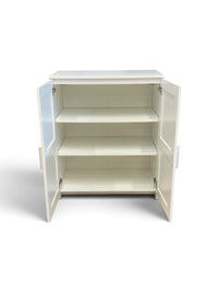 White Storage Cabinet with Shelving