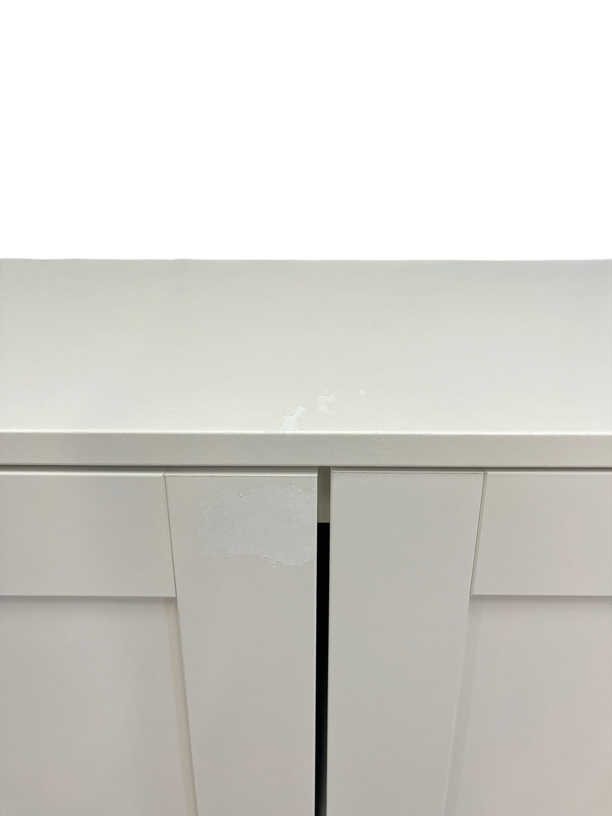 White Storage Cabinet with Shelving