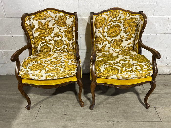 Vintage Floral Armchair - Set of 2
