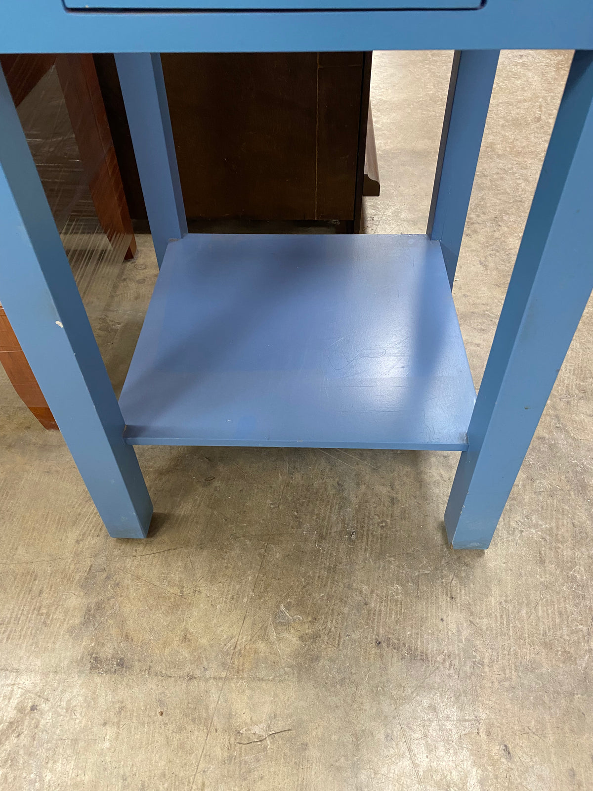 Ocean Blue Narrow End Table with 1 Drawer