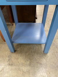 Ocean Blue Narrow End Table with 1 Drawer