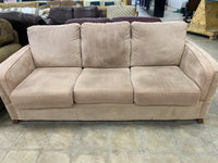 Beige Cotton Blend Fabric Sofa