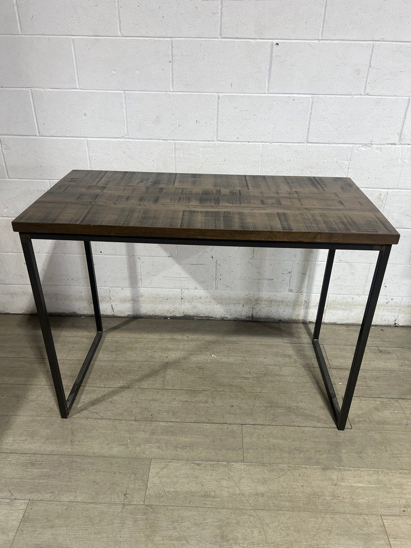 Modern Bar Table - Brown Wood / Metal Frame