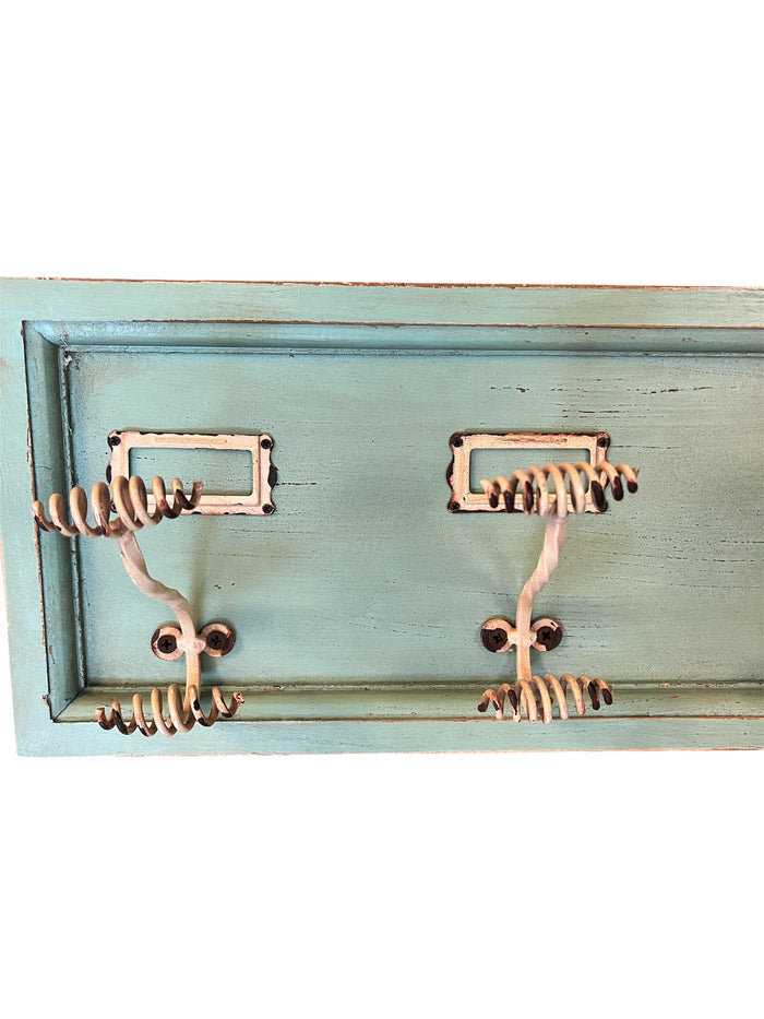 Rustic Wall Mounted Coat Rack With 8 Hooks