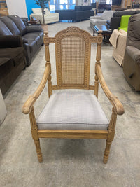 French Provincial - Style Cane Back Armchair