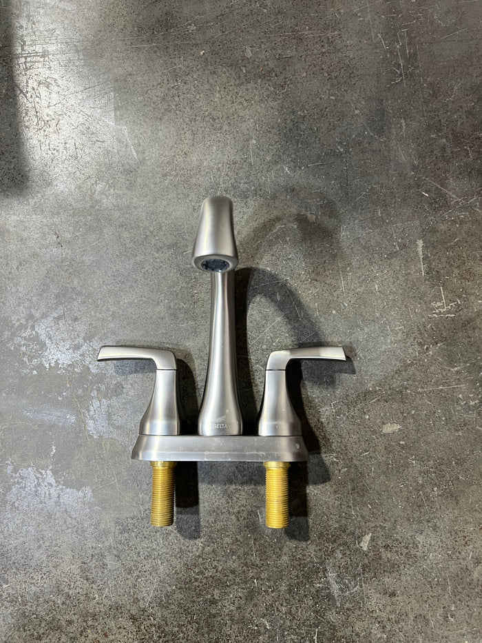 Delta Portwood Two Handle Lever Centreset Bathroom Sink Faucet