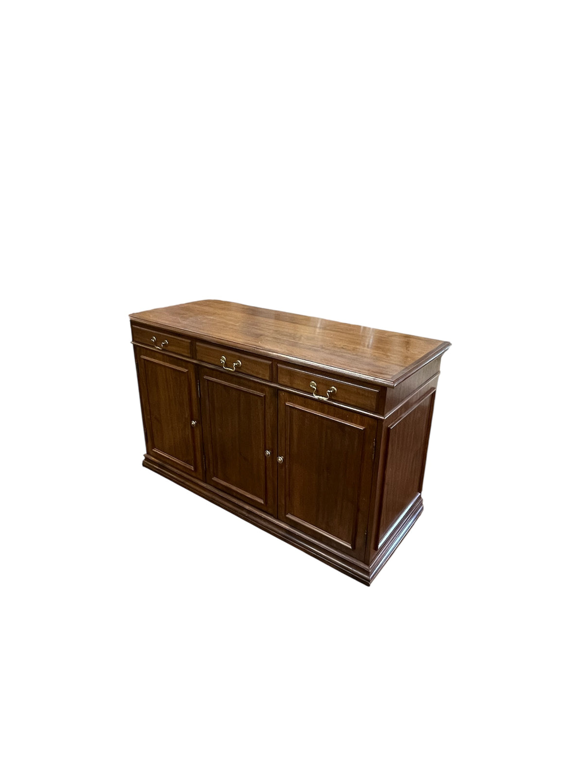 Solid Dark Wood Sideboard