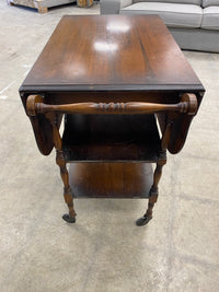 Vintage Drop - Leaf Wooden Bar Cart