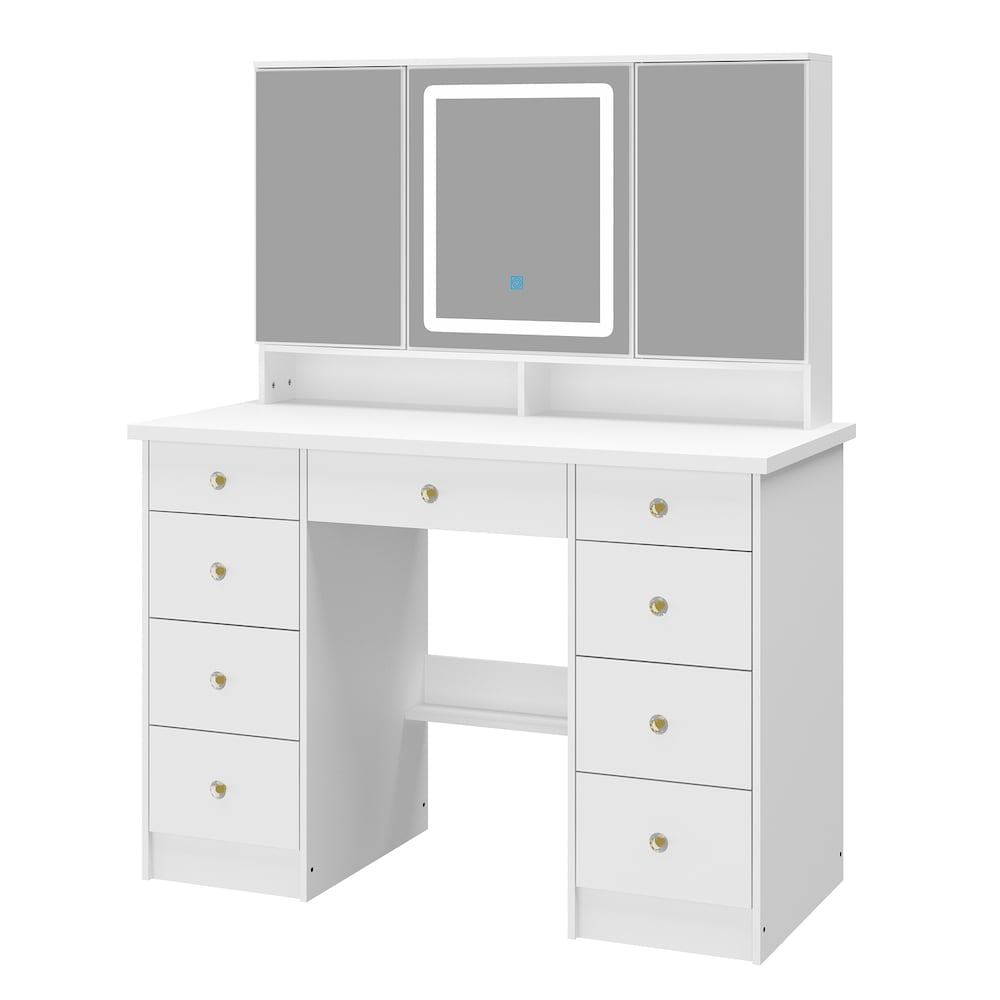 White Modern Makeup Vanity Desk