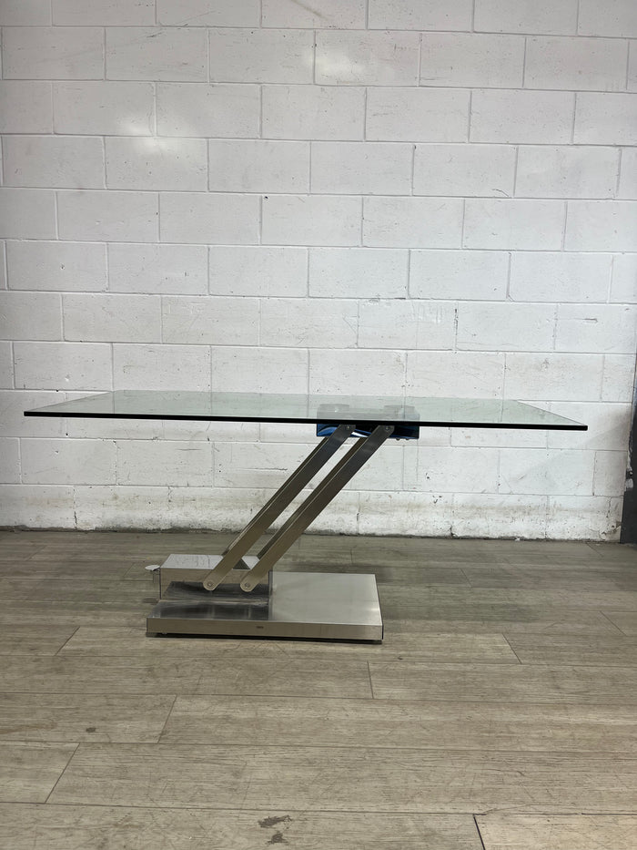 Modern Tempered Glass Top Table