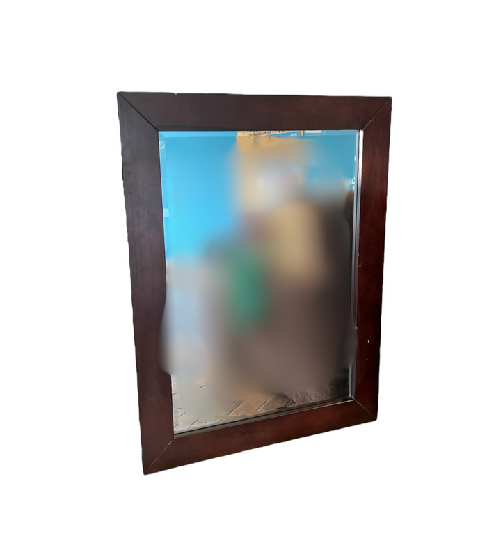 Dark Brown Framed Mirror