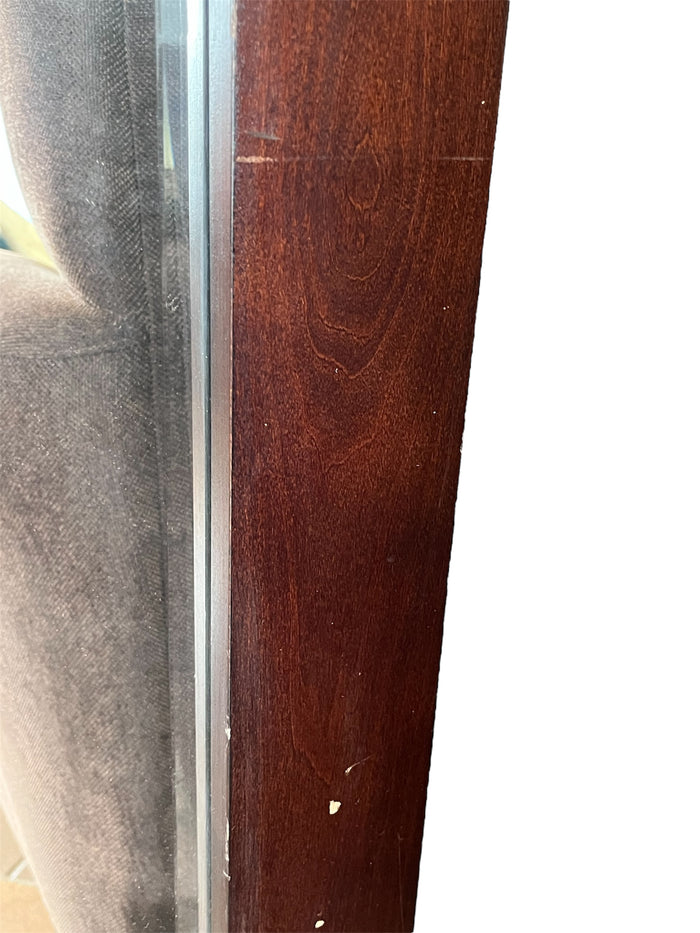 Dark Brown Framed Mirror