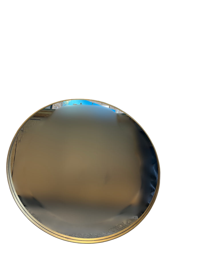 Gold Framed Circular Mirror