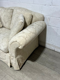 Cream Floral Loveseat
