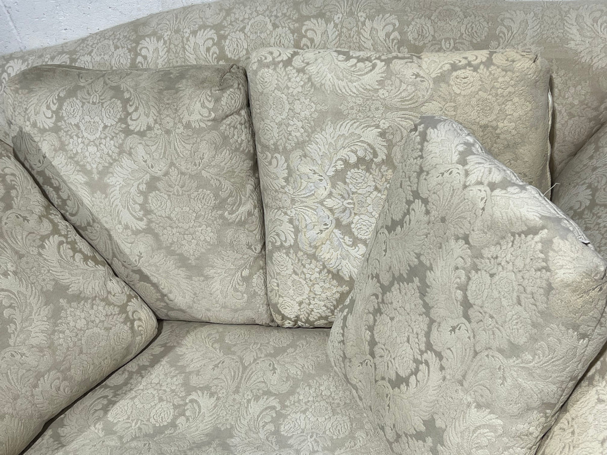 Cream Floral Loveseat