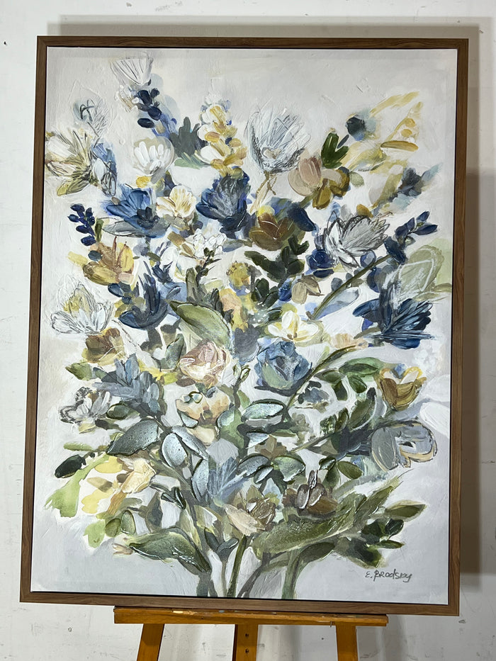 Blue Flowers By E. Brodsky