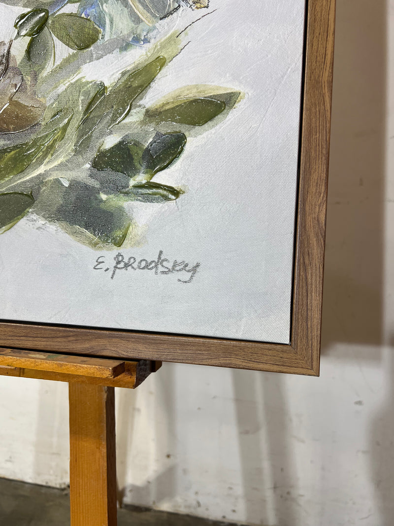 Blue Flowers By E. Brodsky