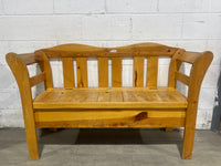 Pine Storage Bench