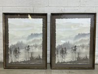 Misty Woods I & II - Set of 2