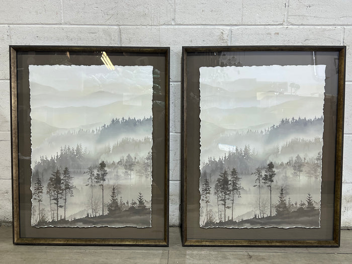 Misty Woods I & II - Set of 2
