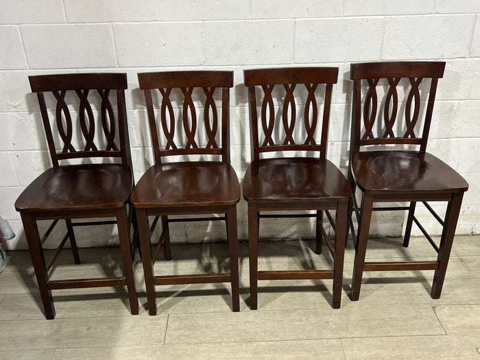 Olympus Wooden Bar Chairs - Set of 4