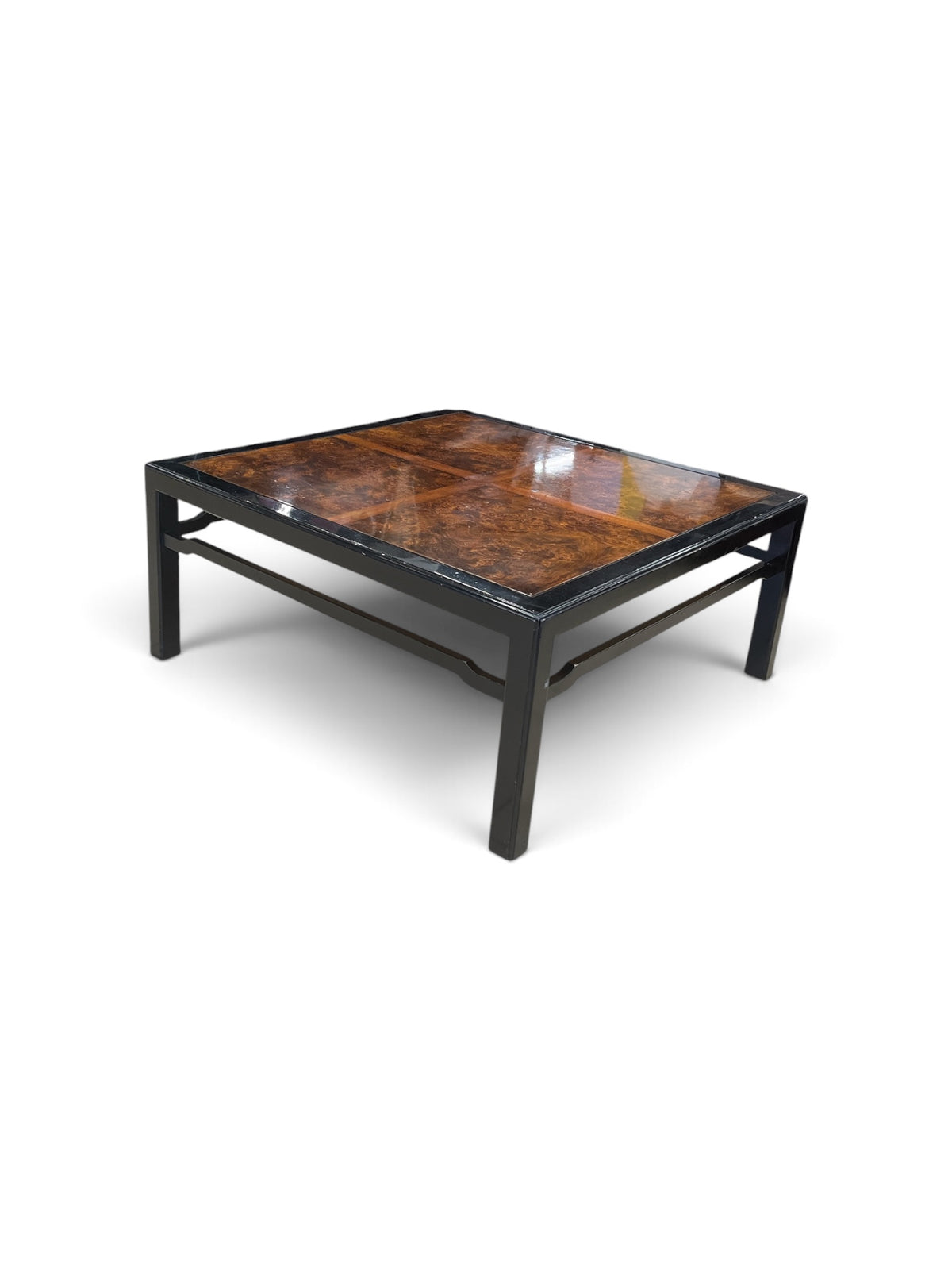 Coffee Table in Burled Wood Top