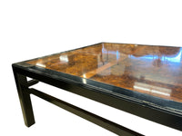 Coffee Table in Burled Wood Top