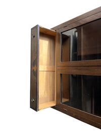 Knechtel Furniture Display Cabinet with Glass Front Doors and Lower Drawer