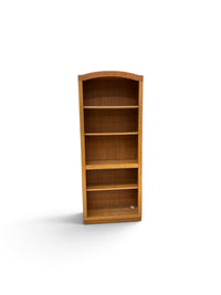 5 Shelf Tall & Slim Wooden Bookshelf