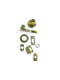 Weiser Elements  Polished Brass Exterior Door Handle Set/Entry Door Lock with Key