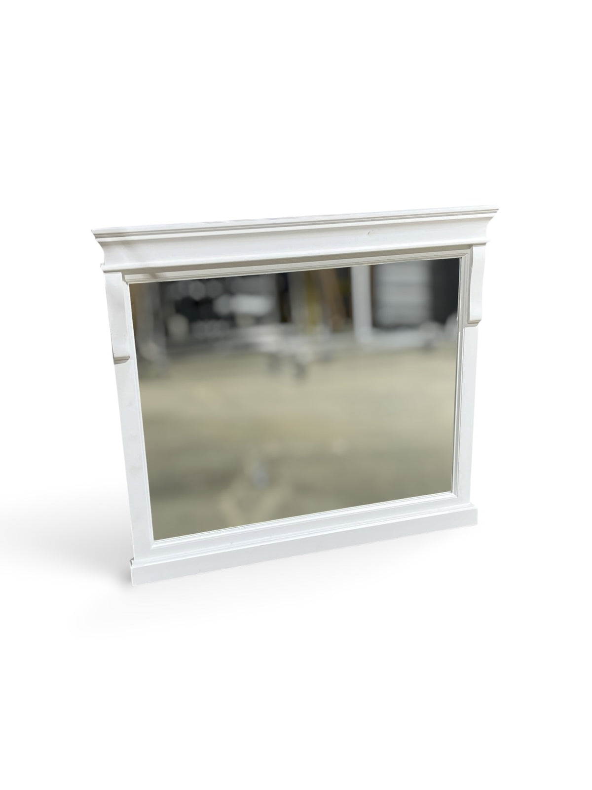 Traditional White Framed  Mirror