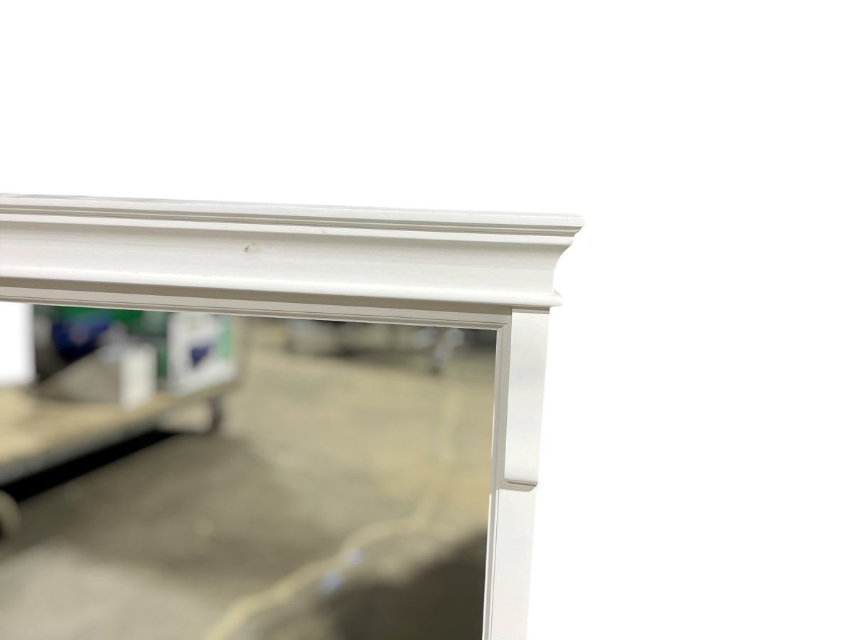 Traditional White Framed  Mirror