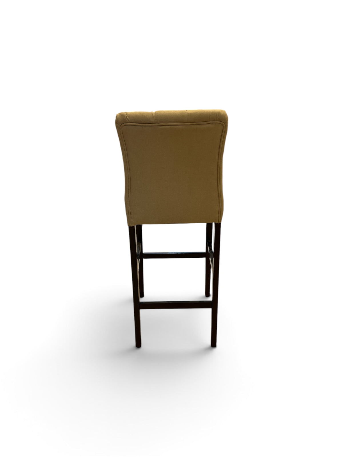 Light Grey Tufted Back Bar Stool