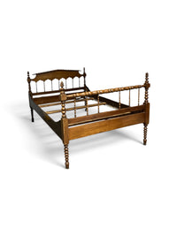 Spindle Back Double Sized Wooden Bedframe