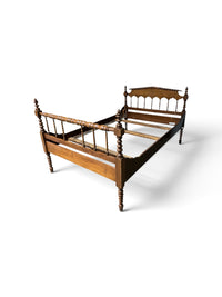 Spindle Back Double Sized Wooden Bedframe