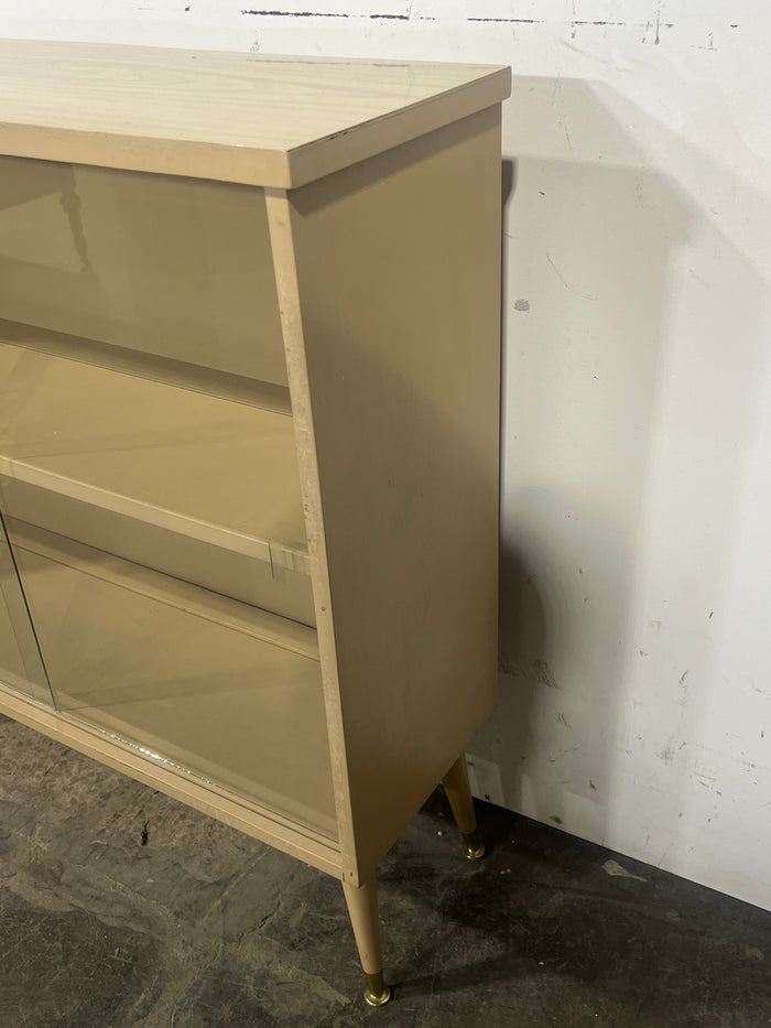Mid Century Cabinet With Glass Front
