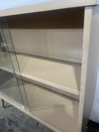 Mid Century Cabinet With Glass Front